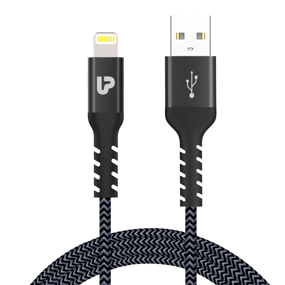 UltraProlink UL1008 NYLOKEV+ Mfi Certified iPhone 13 to USB-A 2.4A Fast Data Sync Charging Lightning Cable