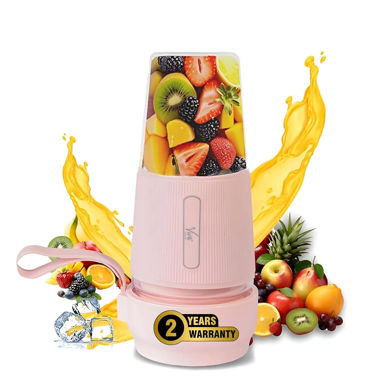 Viva Electric Nutri-Viva Portable Blender | USB Charging | Smoothie Maker | 6 Blades
